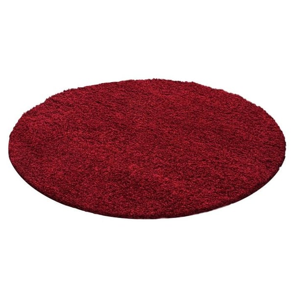 Shaggy Mat - Ayyildiz - Röd - 200x290 cm - 30 mm höjd på lugg - Inomhus