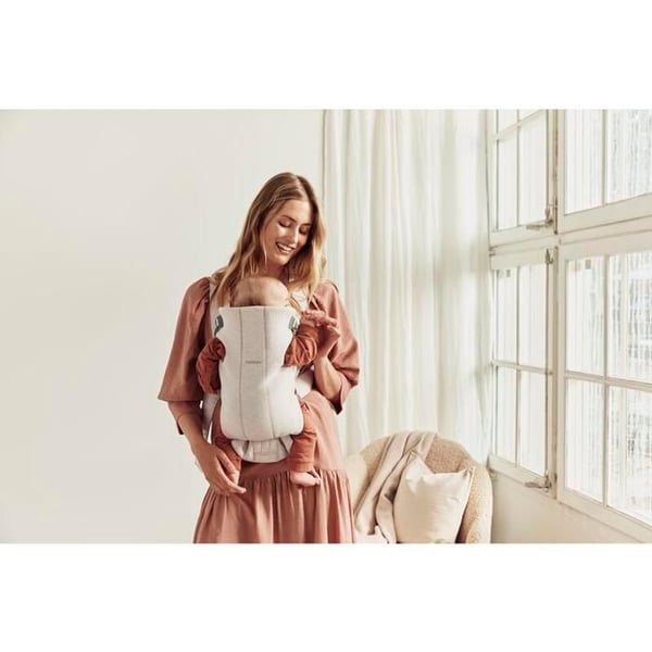 Bärsele Mini Jersey 3D Beige - BABYBJORN - Ergonomisk - 0 månader - Födelse - 12 månader