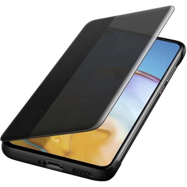 Plånboksfodral - HAMA - Smart View Flip Cover - Huawei P40 - Syntetiskt läder - Svart