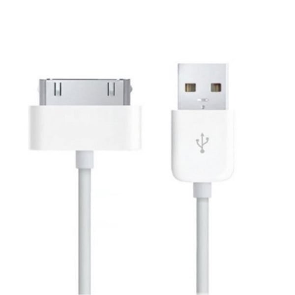 USB-kabel [Kompatibel med iPad 1 - 2 - 3] Vit laddare 1 meter [Phonillico®]