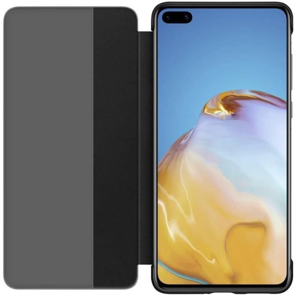 Plånboksfodral - HAMA - Smart View Flip Cover - Huawei P40 - Syntetiskt läder - Svart