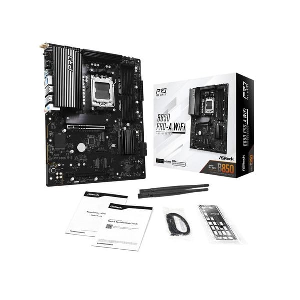 Moderkort - ASROCK - B850 Pro-A - WiFi - Socket AM5 - 1 Processor Max