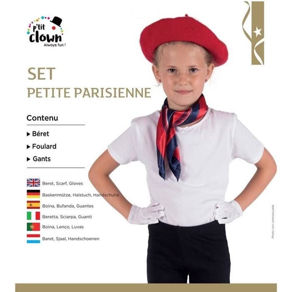 Barnset - PTIT CLOWN - Litet parisiskt set - Röd - En storlek - 3 till 8 år