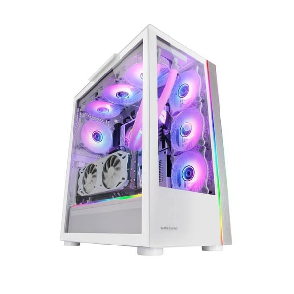 Boitier Grand Tour - MARS GAMING - MC-Ultra RGB - E-ATX - Härdat Glas - Avancerad Kylning