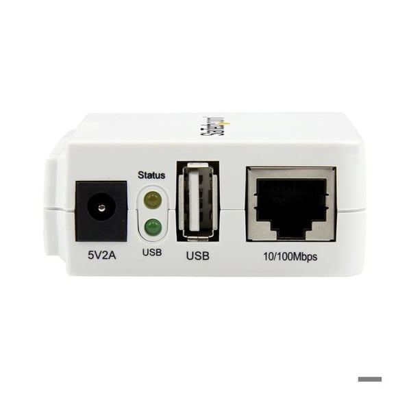STARTECH USB 2.0 Wireless N Print Server - 10/100 Mb/s Ethernet-port - 802.11 b/g/n och 150 Mb/s - Vit