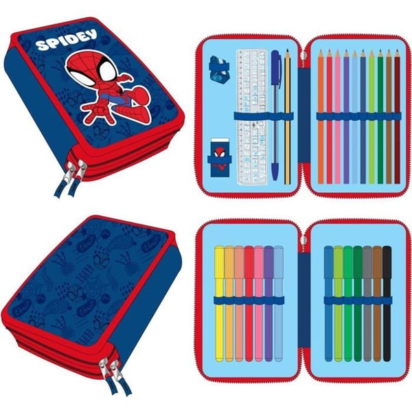 Skolbubbla Spidey - CERDÁ LIFE'S LITTLE MOMENTS - 12.5x19.5x4.5 cm - Inkluderade tillbehör - Marvel-design