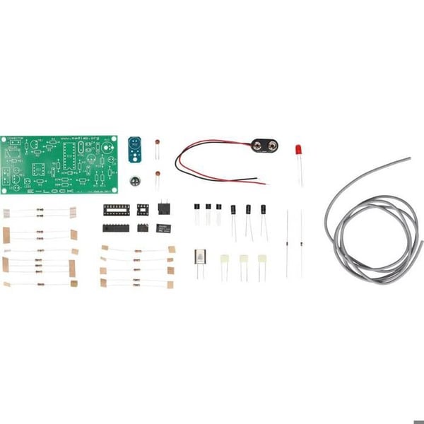 Elektroniskt lås - GENERIC - Madlab Electronic Kit - 9V batteriströmförsörjning - Mått 100x50x17mm