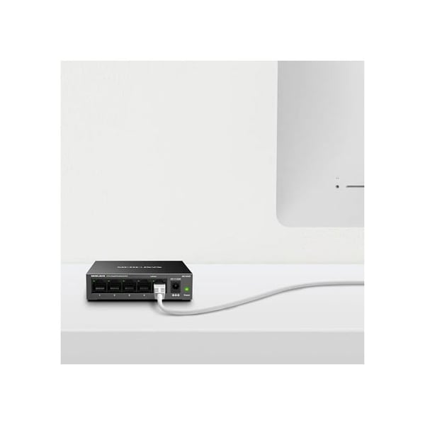 Gigabit Ethernet-switch - MERCUSYS - MS105GS - 5 portar - Metallchassi - Tyst