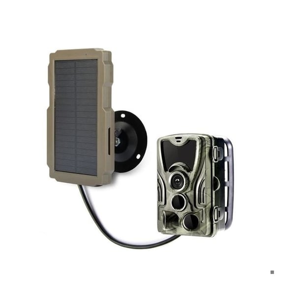 12V solpanel med 5000mA batteri för jaktkamera