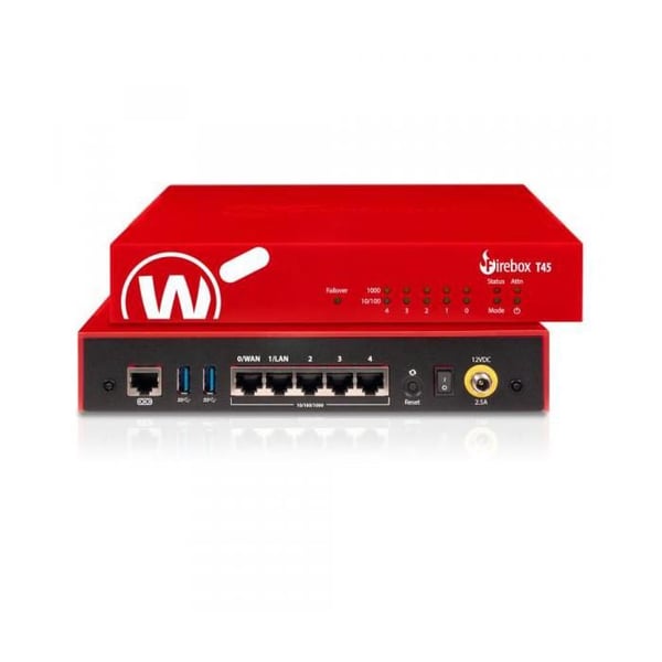 WatchGuard Firebox T45 med 1-års Total Security Suite (WGT45641) Firewall og Sikkerhed WatchGuard Firebox T45 med 1-års Total Security Suite (WGT45641) Firewall og Sikkerhed