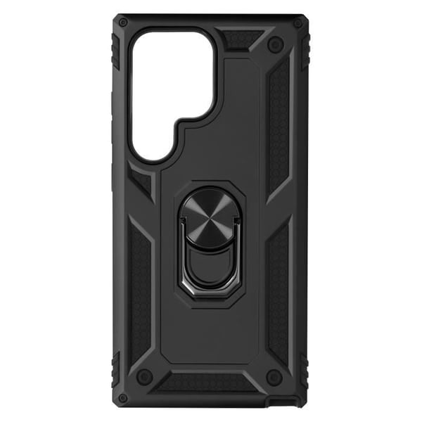 Fodral till Samsung Galaxy S24 Ultra Hybrid Ring Magnetisk Hållare Svart