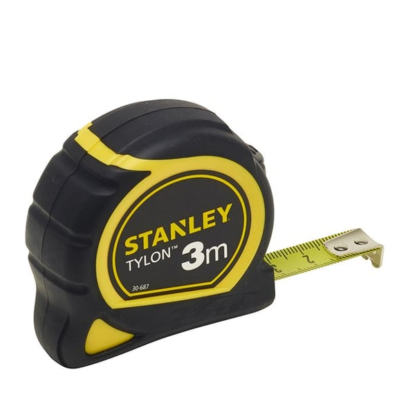 STANLEY måttband - 0-30-687 - 3m x 12,7mm - Lackat stålband med 2 nitkrokar