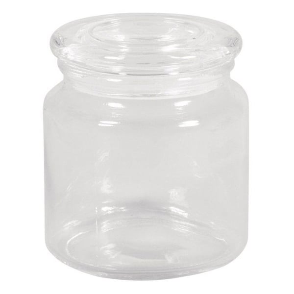 Förvaringsglas + lock glas ø10cm, 10,5cm, 580ml, öppning ø7,5cm