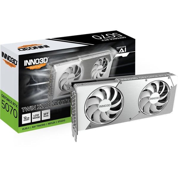 INNO3D - Grafikkort - NVIDIA RTX 5070 TWIN X2 OC - N50702-12D7X-195064W - 12Go