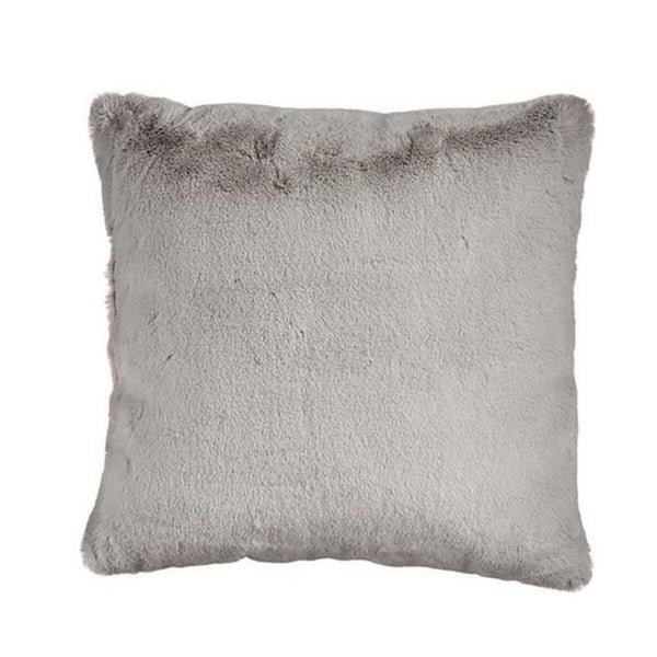 Kudde - Syntetisk - Grå - 40 x 40 cm - Mjuk textur - Samtida design Kudde - Syntetisk - Grå - 40 x 40 cm - Mjuk textur - Samtida design