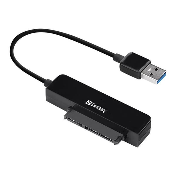 SATA-adapter - Sandberg - USB 3.0 till SATA-länk - 6 Gb/s - 5 Gbit/s - Svart