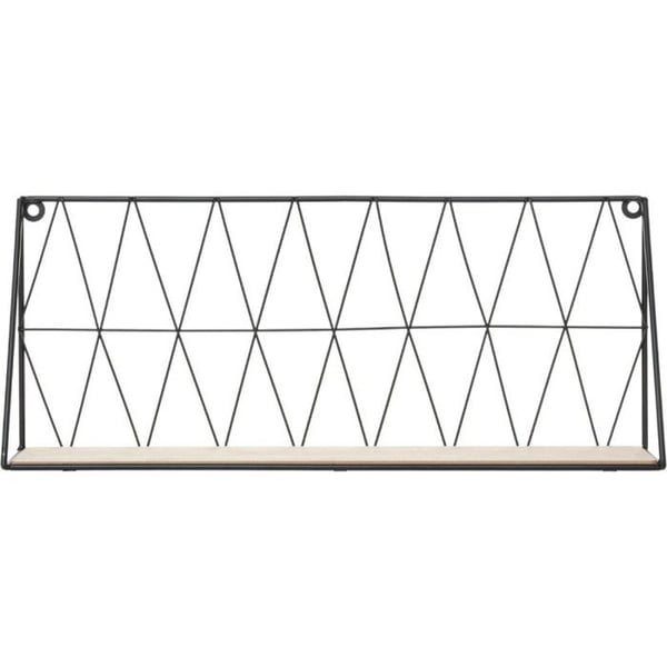 Atmosphera Wired Black Wall Hylla