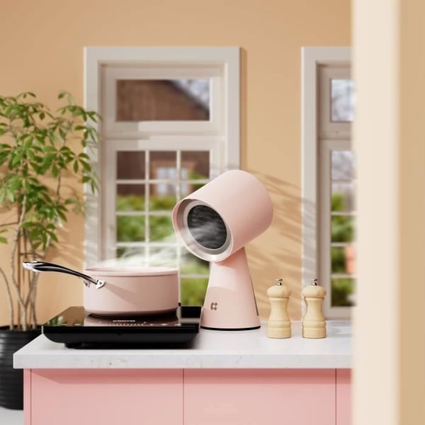 CIARRA Fristående bärbar köksfläkt 3 filter Köksfläkt Rosa