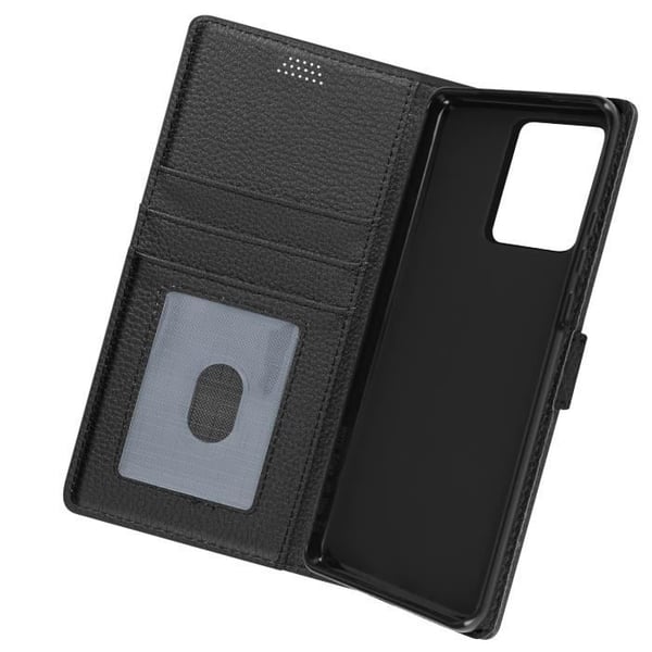 Fodral för Motorola Edge 40 Neo Flip Wallet Video Support Svart