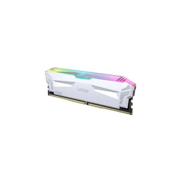 Minne Modul - LEXAR Ares - DDR5 6400 - CL32 1.4 V - 32 GB (2x 16 GB) - Kylfläns + RGB - Vit