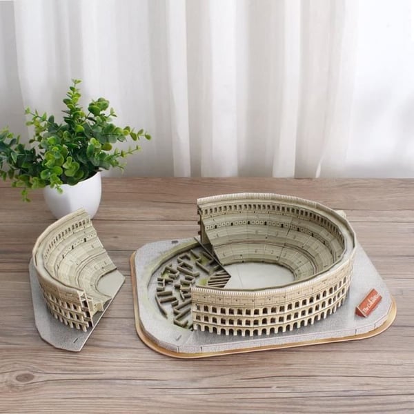 3D Puzzle Roman Colosseum - XTREM RAIDERS - Guide till Rom ingår - För barn - Arkitektur och monument