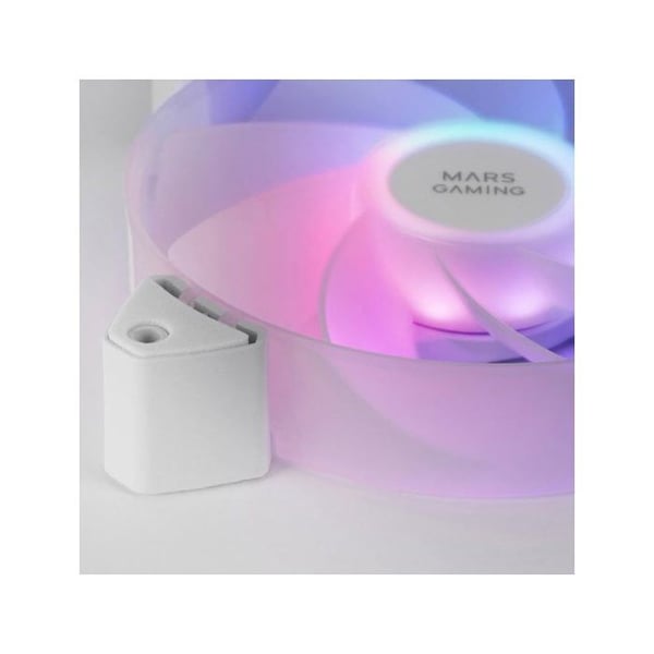 Fläktar - MARS GAMING - MF-3AR - ARGB-belysning 360° - Inverterade blad - 120mm