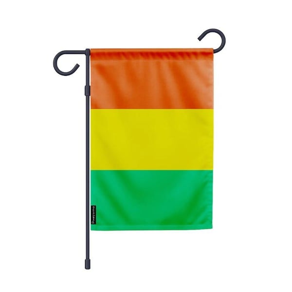 Trädgårdsflagga Bolivia – 32 x 47,5 cm – Hållbar polyester – Horisontellt format – Utomhus – Pixelforma