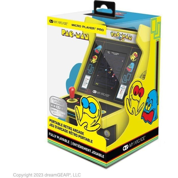 Retrogaming-konsol - My Arcade - Micro Player PRO Pac-Man - 7 cm høj opløsning skærm