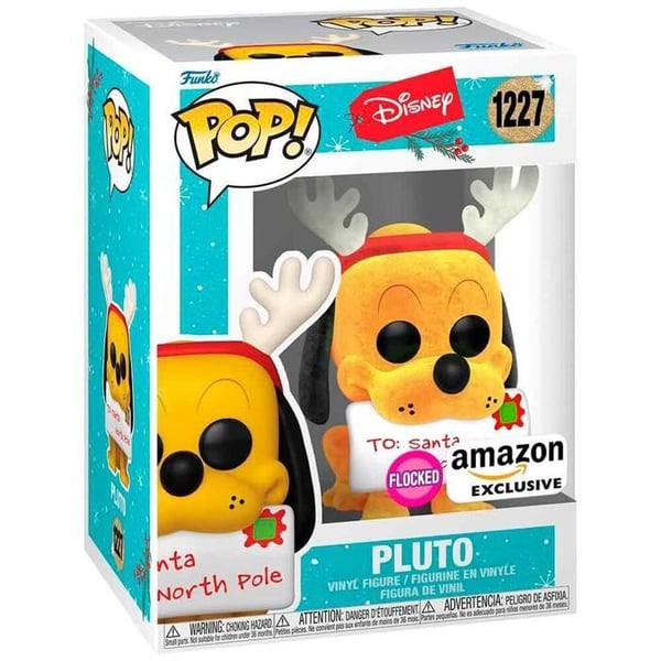 Samlarfigur - FUNKO - Funko POP Disney Holiday Pluto - Gul - Vinyl - Inomhus