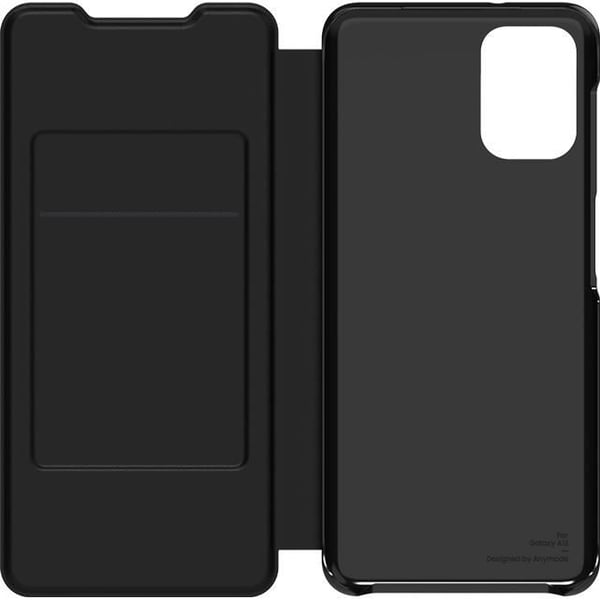 Flip Wallet - Designad för Samsung - Galaxy A02s - Svart - Mjuk - Flap