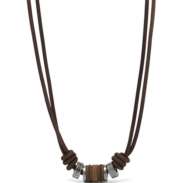 Halsband Herr - FOSSIL - VINTAGE CASUAL - Läder Brun - 45 cm