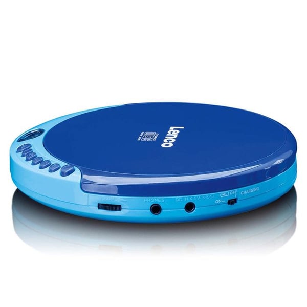 Lenco CD-011 - Bärbar CD-spelare med laddningsfunktion - Blå