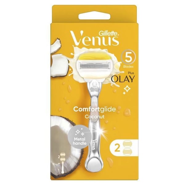 Rakhyvel - Venus - Comfort Glide - 5 Blad - Olay Fuktighet - Kokosdoft