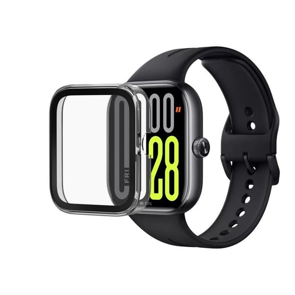 Kompatibelt fodral för Xiaomi Redmi Watch 5 - Hårt skyddsfodral med genomskinlig härdad glasskärm Phonillico®