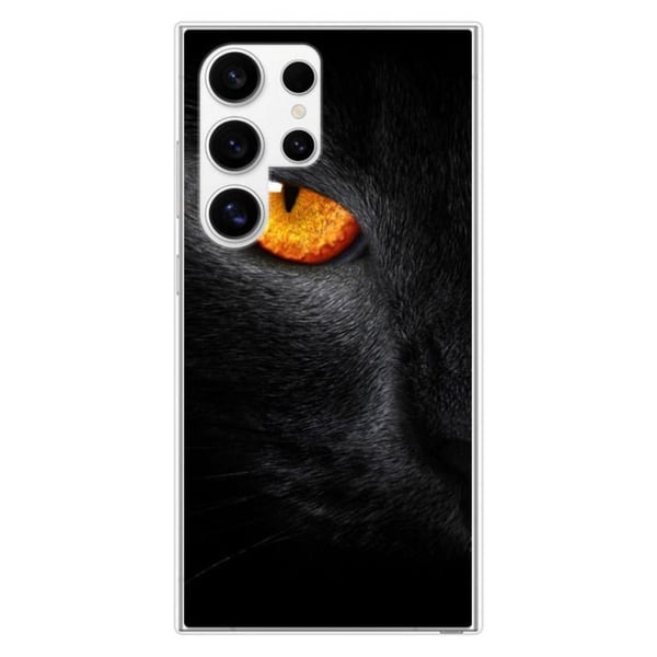 Siliconförstärkt tryckt skal kompatibelt med Samsung Galaxy S24 Ultra Panteröga