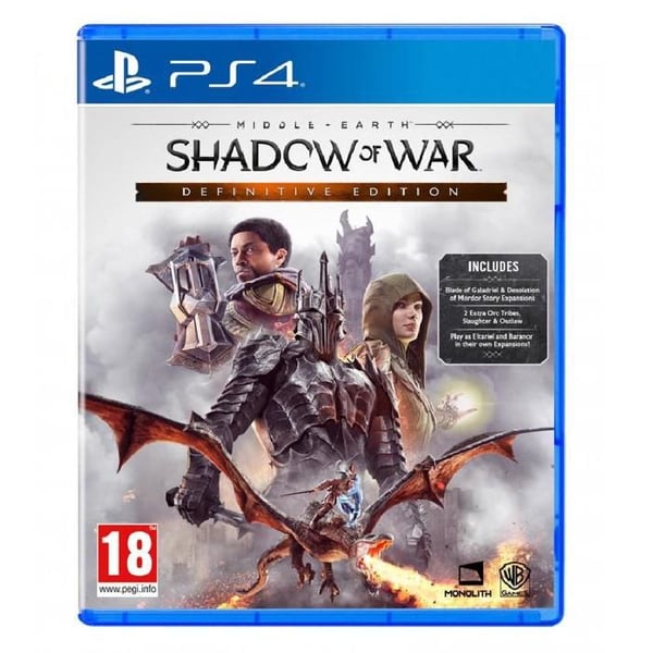 Videospel Shadow of War Definitive Edition PS4