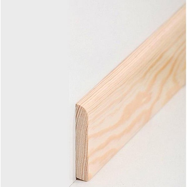 PROVISTON Massiv träsockel 10 x 60 x 2400 mm Furu att limma, skruva &amp; att spika 60 meter | 25 stycken