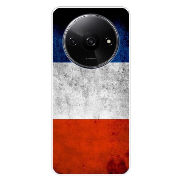 Silicone-märkt fodral kompatibelt med Xiaomi Redmi A3 4G Frankrikes flagga