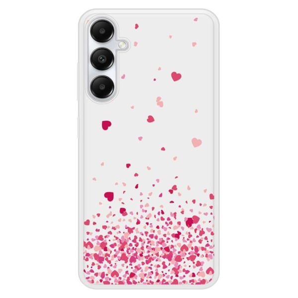 Förstärkt hård skal - Kompatibel med Samsung Galaxy A25 - design med rosa hjärnkonfetti