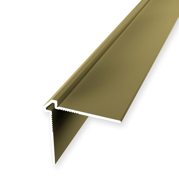 Väggprofil "No. 155" 25 x 25 x 2700 mm Alu Vinklad tapet Låg guld odlad