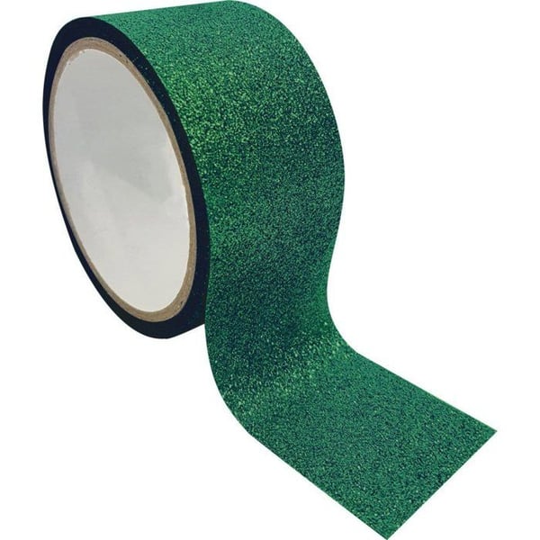 Graine Créative - Bred tejp Queen Tape 4,8 cm Grön Glittrig