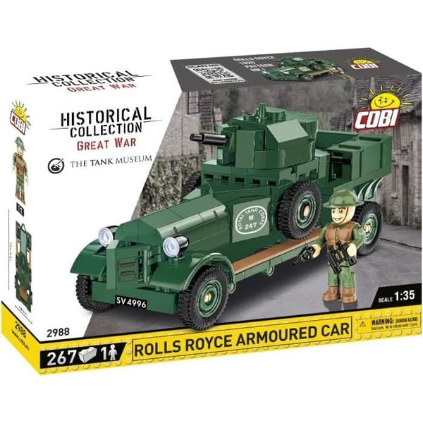 KLOCKI - COBI - 1920 Mönster MK I - Pansarvagn - Historisk samling - 2988
