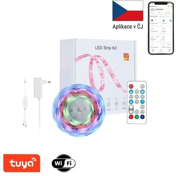 IMMAX NEO LITE Smart LED-band 5m, RGB, WiFi, TUYA, MUSIK, IP65