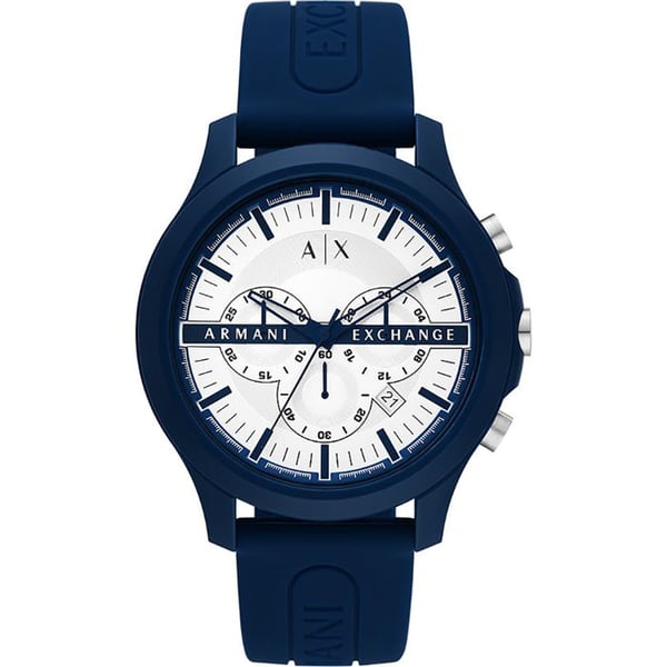 Klocka - Armani Exchange - AX2437 - Kvarts - Kronograf - Blå silikonrem