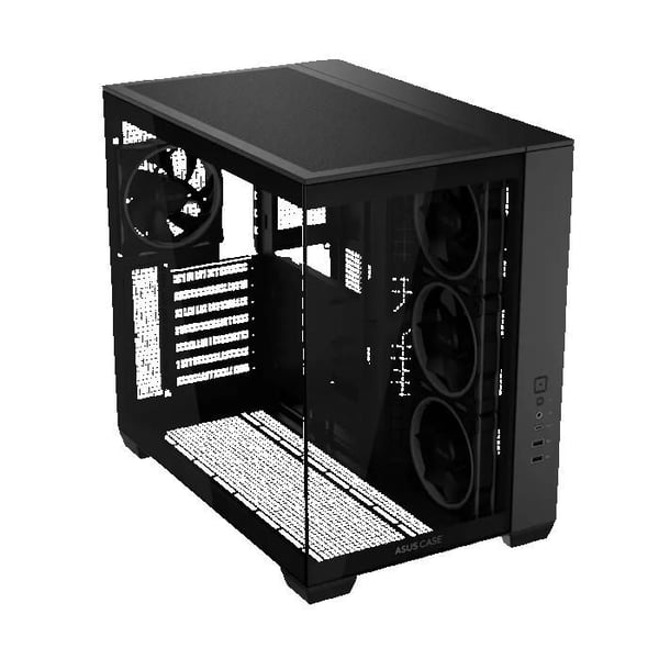 Asus A32 PLUS ATX chassi svart - 4 ARGB-fläktar, stöd för 360 mm radiator, GPU 420 mm