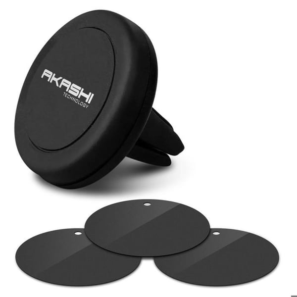 Support för magnetisk bilventilationsgaller Akashi - Svart