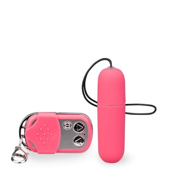 Fjärrstyrt vibrerande ägg XS - Roterande vibrator för par - Röd