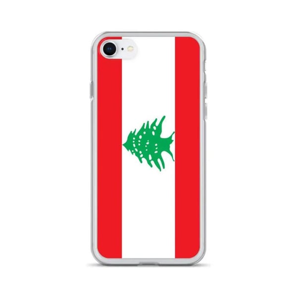 Mobilskal – Libanons flagga – Kompatibel med iPhone 6S – Flexibelt fodral – Slittåligt och stötsäkert - Silikon - Pixelforma