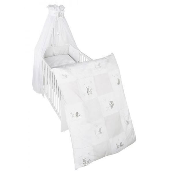 Sängkläder för Baby ROBA Fox & Bunny - Vit - Bomull - 4 st