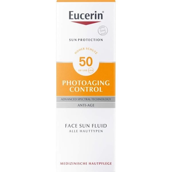 Fluide Solär - EUCERIN - Fotoåldringskontroll - LSF 50 - 50 ml - Hypoallergenisk